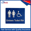 Unisex Toilette RH / LH Braille Toilettenschild